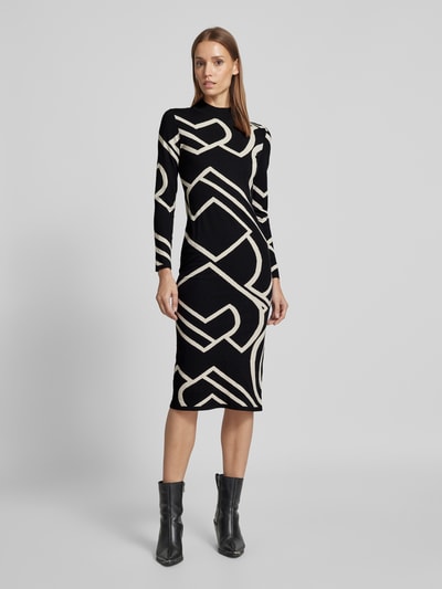 Peek & Cloppenburg commaStrickkleid mit Turtleneck in black Vierteljährliche Förderung