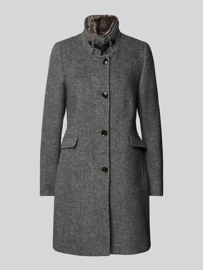 Peek & Cloppenburg Christian Berg Woman SelectionMantel mit Stehkragen in anthrazit melange Super Rabatt