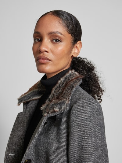 Peek & Cloppenburg Christian Berg Woman SelectionMantel mit Stehkragen in anthrazit melange Super Rabatt