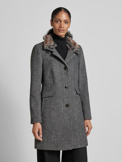 Peek & Cloppenburg Christian Berg Woman SelectionMantel mit Stehkragen in anthrazit melange Super Rabatt