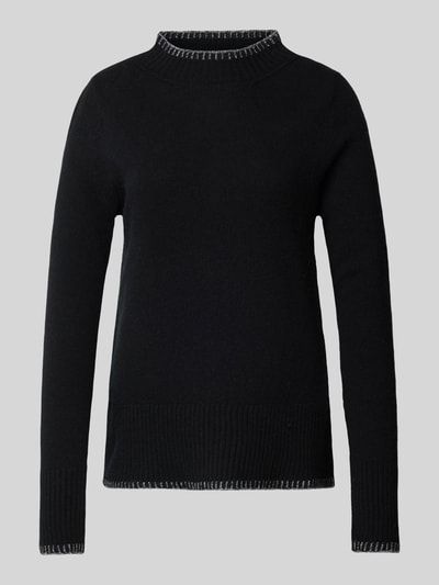 Peek & Cloppenburg Christian Berg WomanWollpullover mit Stehkragen in black Begrenzt auf 3 Tage