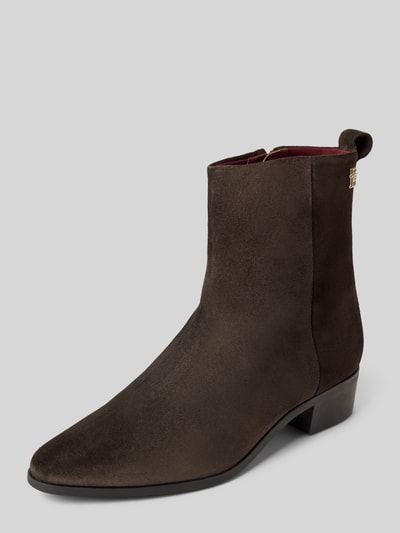 Peek & Cloppenburg Tommy HilfigerStiefel mit Label-Detail in dunkelbraun