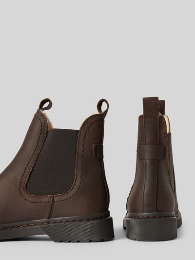 Peek & Cloppenburg TamarisStiefeletten aus Leder mit elastischen Einsätzen in dunkelbraun Rabatte dieses Monats