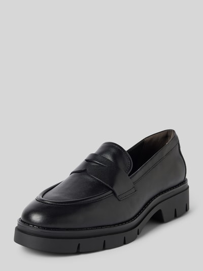 Peek & Cloppenburg TamarisLederloafer mit Schaftbrücke in black