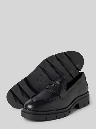 Peek & Cloppenburg TamarisLederloafer mit Schaftbrücke in black Sonderangebot