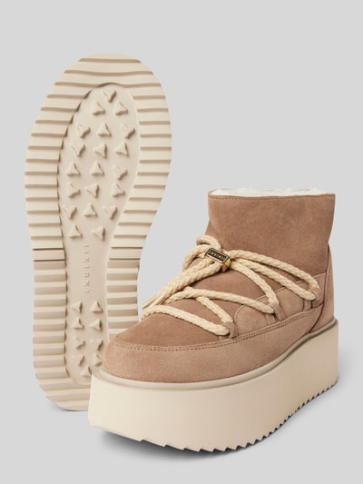 Peek & Cloppenburg INUIKIILederstiefel mit Plateausohle in beige Versandkostenfrei