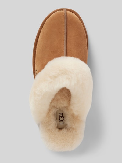 Peek & Cloppenburg UGGHausschuhe aus Leder Modell 'SCUFFETTE II' in camel Cyber Monday