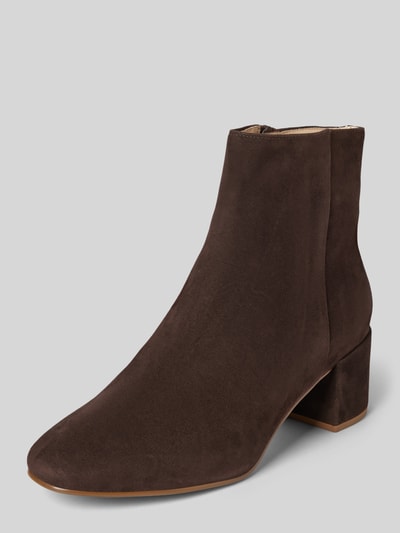 Peek & Cloppenburg HöglAnkle Boots mit Blockabsatz in dunkelbraun