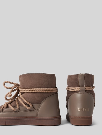 Peek & Cloppenburg INUIKIILederstiefel mit Label-Schriftzug in taupe Neueste Mode