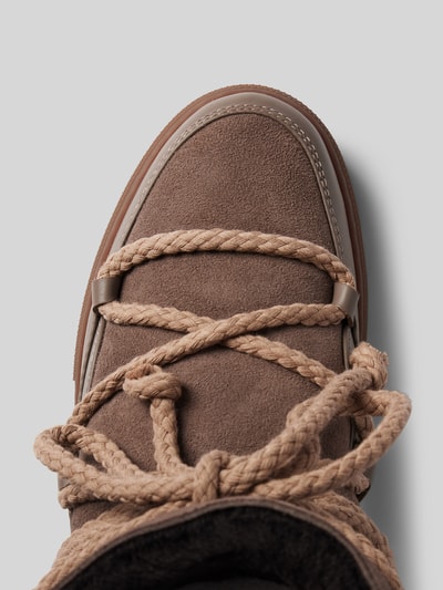 Peek & Cloppenburg INUIKIILederstiefel mit Label-Schriftzug in taupe Neueste Mode