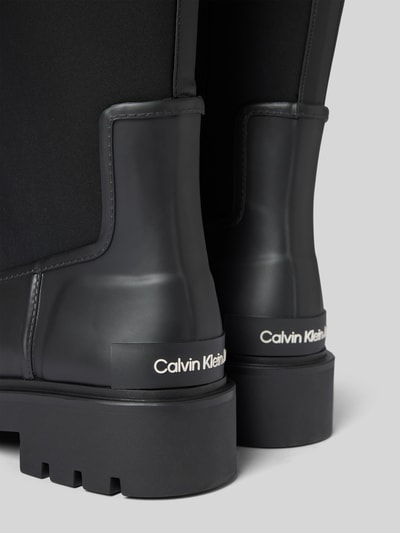 Peek & Cloppenburg Calvin Klein JeansGummistiefel mit elastischem Schaft Modell 'HIGH RAINBOOT NEOPRENE' in black Zeitlich begrenztes Angebot