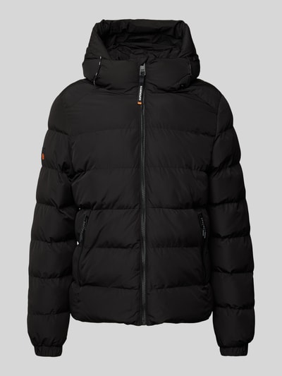 Peek & Cloppenburg SuperdrySteppjacke mit Reißverschlusstaschen in black Exklusive Angebote