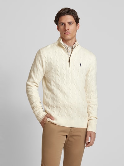 Peek & Cloppenburg Polo Ralph LaurenPullover mit Kaschmiranteil in offwhite Blitzangebot
