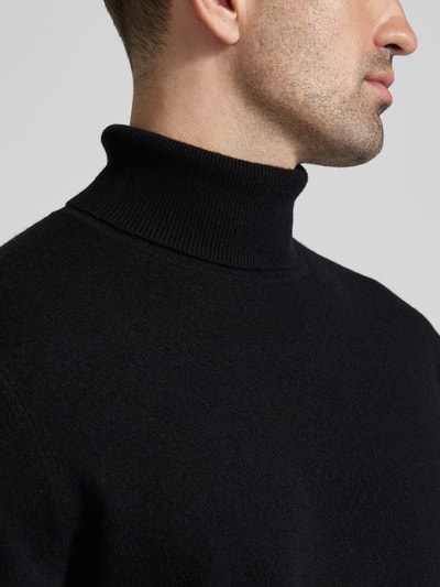 Peek & Cloppenburg MCNEALStrickpullover mit Rollkragen in black Große Rabatte