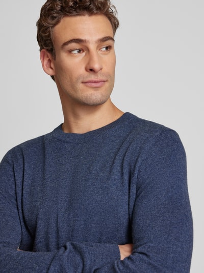Peek & Cloppenburg MCNEALStrickpullover mit Rundhalsausschnitt in dunkelblau melange Bestseller