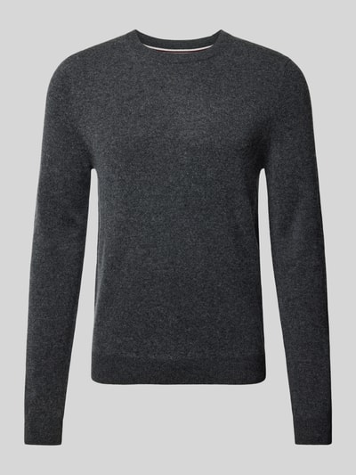 Peek & Cloppenburg MCNEALStrickpullover mit Rundhalsausschnitt in dunkelgrau melange Räumungsverkauf