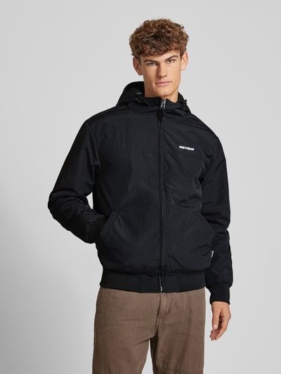 Peek & Cloppenburg REVIEWBlouson mit Eingrifftaschen Modell 'BASIC' in black Riesige Ersparnisse