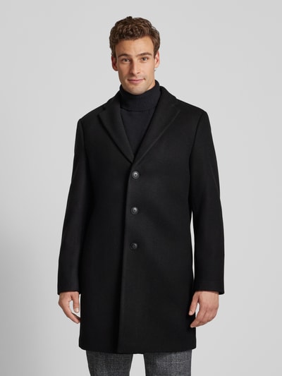 Peek & Cloppenburg MCNEALMantel mit Reverskragen in black VIP-Rabatte