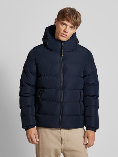 Peek & Cloppenburg SuperdrySteppjacke mit Reißverschlusstaschen in marine Bis zu 60% Rabatt
