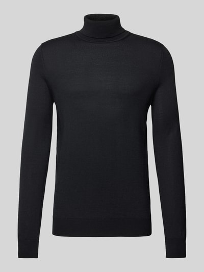 Peek & Cloppenburg Christian Berg MenStrickpullover mit Rollkragen in black Discount Store für neue Produkte