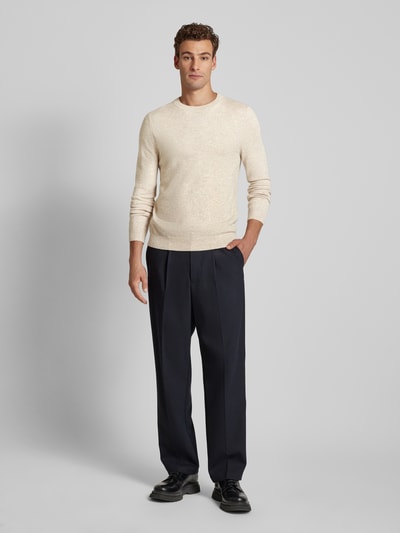 Peek & Cloppenburg MCNEALStrickpullover mit Rundhalsausschnitt in kitt melange