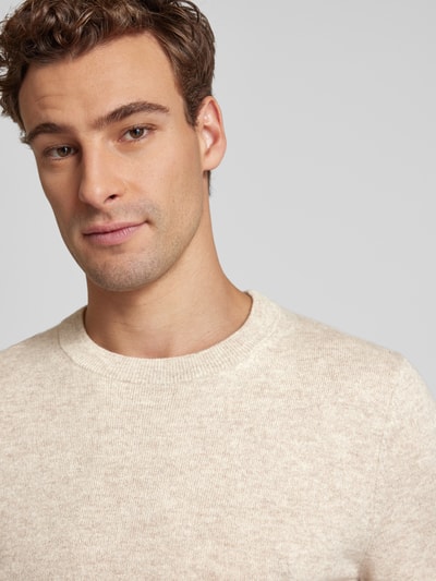 Peek & Cloppenburg MCNEALStrickpullover mit Rundhalsausschnitt in kitt melange Super Rabatt