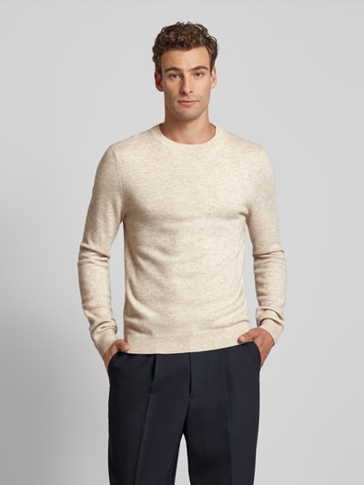 Peek & Cloppenburg MCNEALStrickpullover mit Rundhalsausschnitt in kitt melange Super Rabatt
