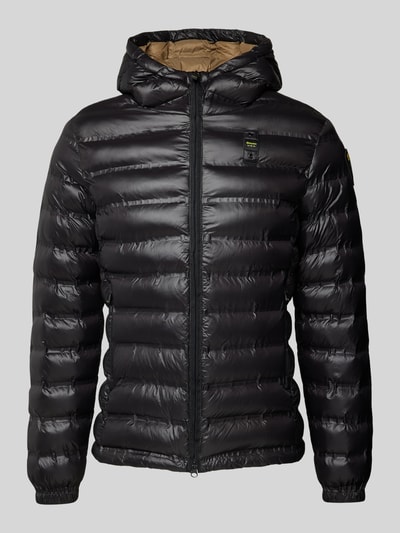 Peek & Cloppenburg Blauer UsaSteppjacke mit Zweiwege-Reißverschluss Modell 'CHARLES' in black 50% Rabatt mit kostenlosem Versand