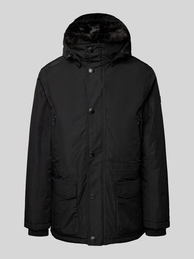 Peek & Cloppenburg WellensteynFunktionsjacke mit Reißverschlusstaschen Modell 'HALIFAX' in black Clearance-Verkauf