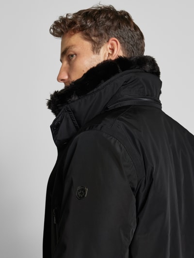 Peek & Cloppenburg WellensteynFunktionsjacke mit Reißverschlusstaschen Modell 'HALIFAX' in black Clearance-Verkauf