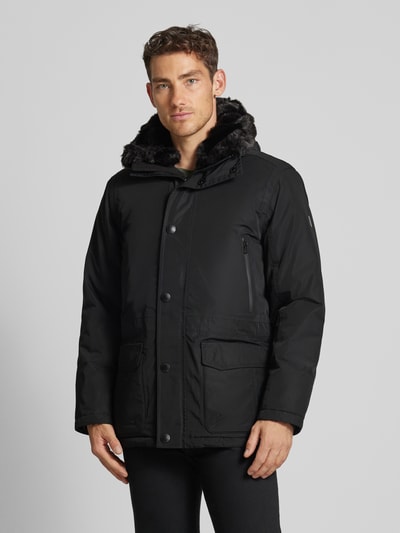 Peek & Cloppenburg WellensteynFunktionsjacke mit Reißverschlusstaschen Modell 'HALIFAX' in black Clearance-Verkauf