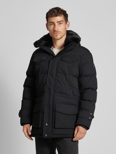 Peek & Cloppenburg WellensteynFunktionsjacke mit Kapuze Modell 'SEAMASTER' in black Fabrikladen