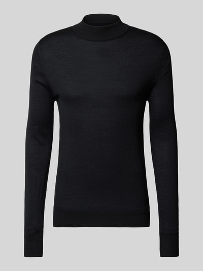 Peek & Cloppenburg Christian Berg MenStrickpullover mit Turtleneck in black Black Friday Preise