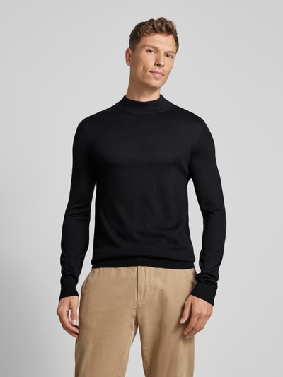 Peek & Cloppenburg Christian Berg MenStrickpullover mit Turtleneck in black Black Friday Preise