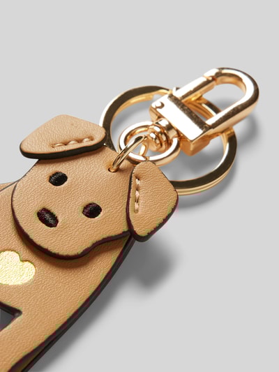 Peek & Cloppenburg SeidenfeltSchlüsselanhänger mit Karabinerverschluss Modell 'My Dog' in camel Angebote