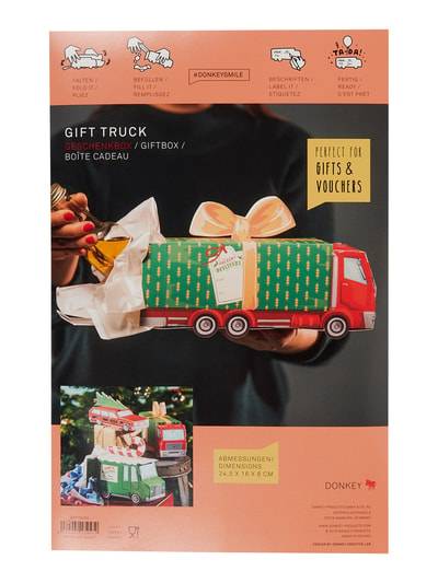 Peek & Cloppenburg DonkeyUnisex Geschenkbox mit Weihnachtsmuster in gruen Fabrik Onlineshop