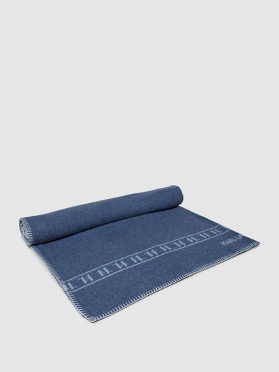 Peek & Cloppenburg Karl LagerfeldDecke mit Label-Details in bleu Osterangebot