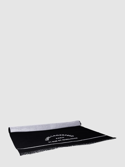 Peek & Cloppenburg Karl Lagerfeld BeachwearHandtuch mit ausgefransten Abschlüssen in black