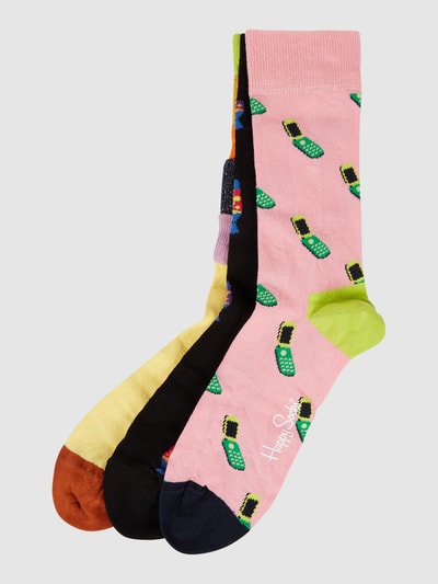 Peek & Cloppenburg Happy SocksSocken im 3er-Pack in rosa