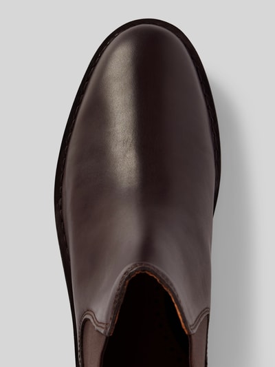 Peek & Cloppenburg Polo Ralph LaurenChelsea Boots aus Leder mit Label-Detail Modell 'TALAN' in dunkelbraun VIP-Rabatte