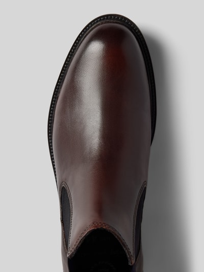 Peek & Cloppenburg bugattiChelsea Boots aus Leder mit Zugschlaufe Modell 'Bonifacio' in mittelbraun Tiefpreis