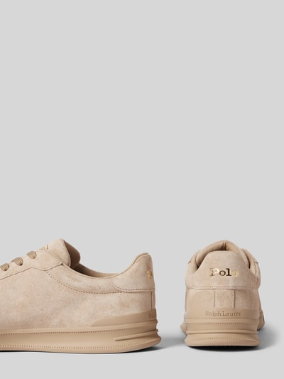 Peek & Cloppenburg Polo Ralph LaurenLedersneaker mit Logo-Prägung in beige Super Sparpreis