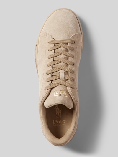 Peek & Cloppenburg Polo Ralph LaurenLedersneaker mit Logo-Prägung in beige Super Sparpreis
