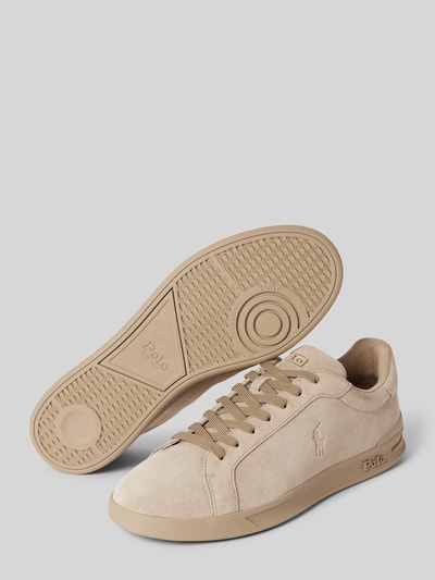 Peek & Cloppenburg Polo Ralph LaurenLedersneaker mit Logo-Prägung in beige Super Sparpreis