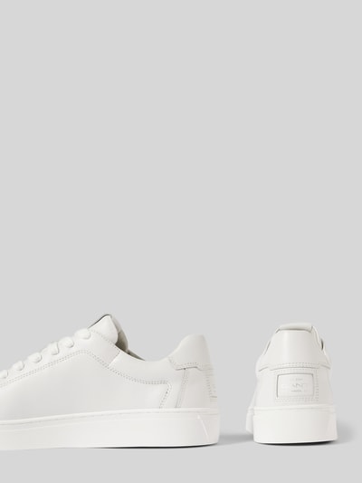 Peek & Cloppenburg GantSneaker aus Leder mit Label-Details in weiss Kostenlose Rückgabe