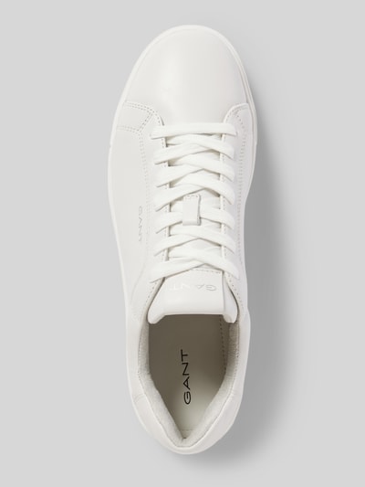 Peek & Cloppenburg GantSneaker aus Leder mit Label-Details in weiss Kostenlose Rückgabe