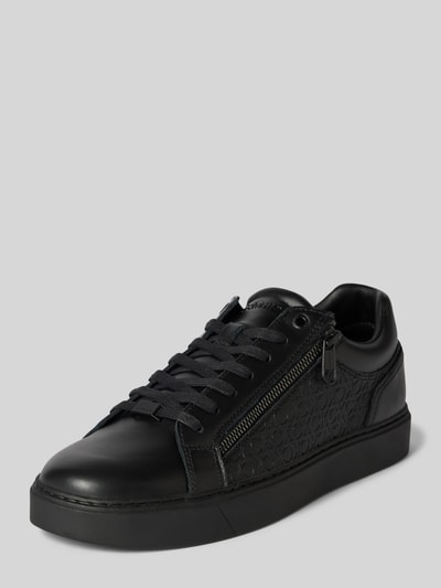 Peek & Cloppenburg CK Calvin KleinLedersneaker mit seitlichem Reißverschluss in black