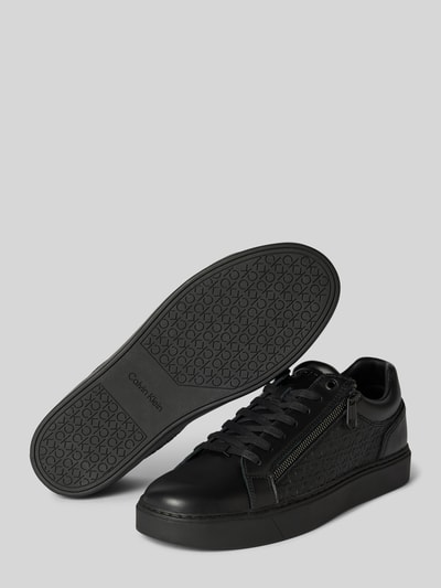Peek & Cloppenburg CK Calvin KleinLedersneaker mit seitlichem Reißverschluss in black JETZT KAUFEN