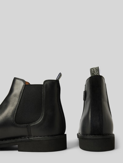 Peek & Cloppenburg Polo Ralph LaurenChelsea Boots aus Leder mit Label-Detail Modell 'TALAN' in black Zeitbegrenzte Promotion