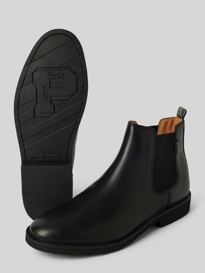 Peek & Cloppenburg Polo Ralph LaurenChelsea Boots aus Leder mit Label-Detail Modell 'TALAN' in black Zeitbegrenzte Promotion